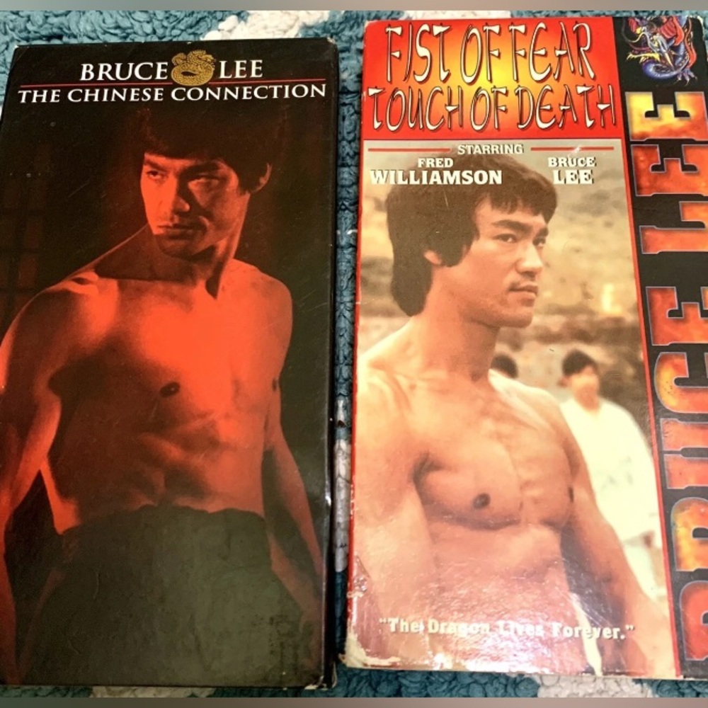 Bruce Lee 2 VHS Set The Chinese Connection 1972 Fist Of Fear Touch Of Death 1995